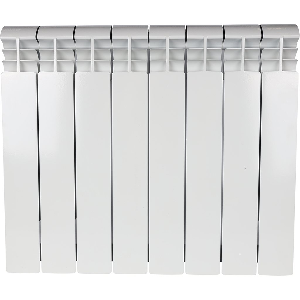 Радиатор биметаллический STOUT VEGA 500 8 секций боковое подключение (белый RAL 9016), SRB-1310-050008