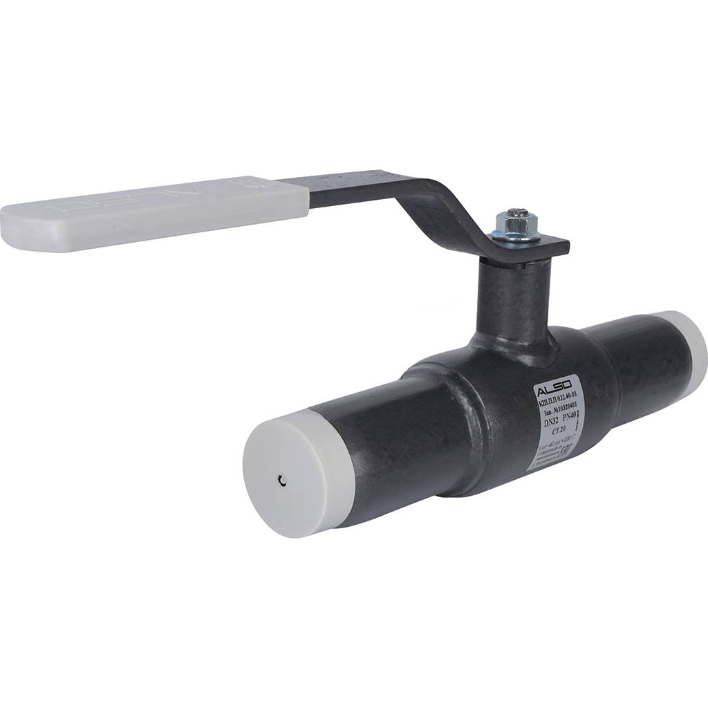 Кран шаровой ALSO КШПП Ду32 Ру 4,0 МПа из Ст.20 полнопроходной