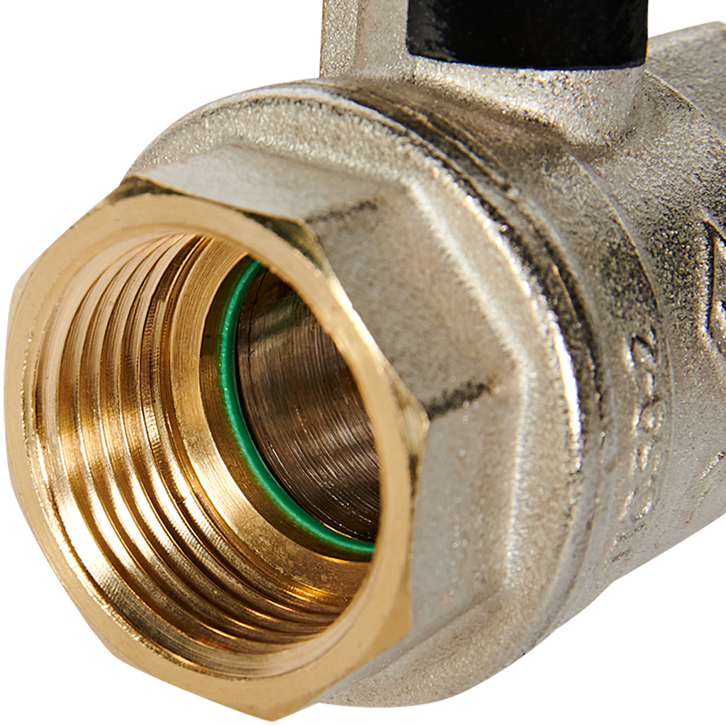 Кран шаровой BUGATTI Oregon (ручка-рычаг алюминий) внут-внут резьба 1