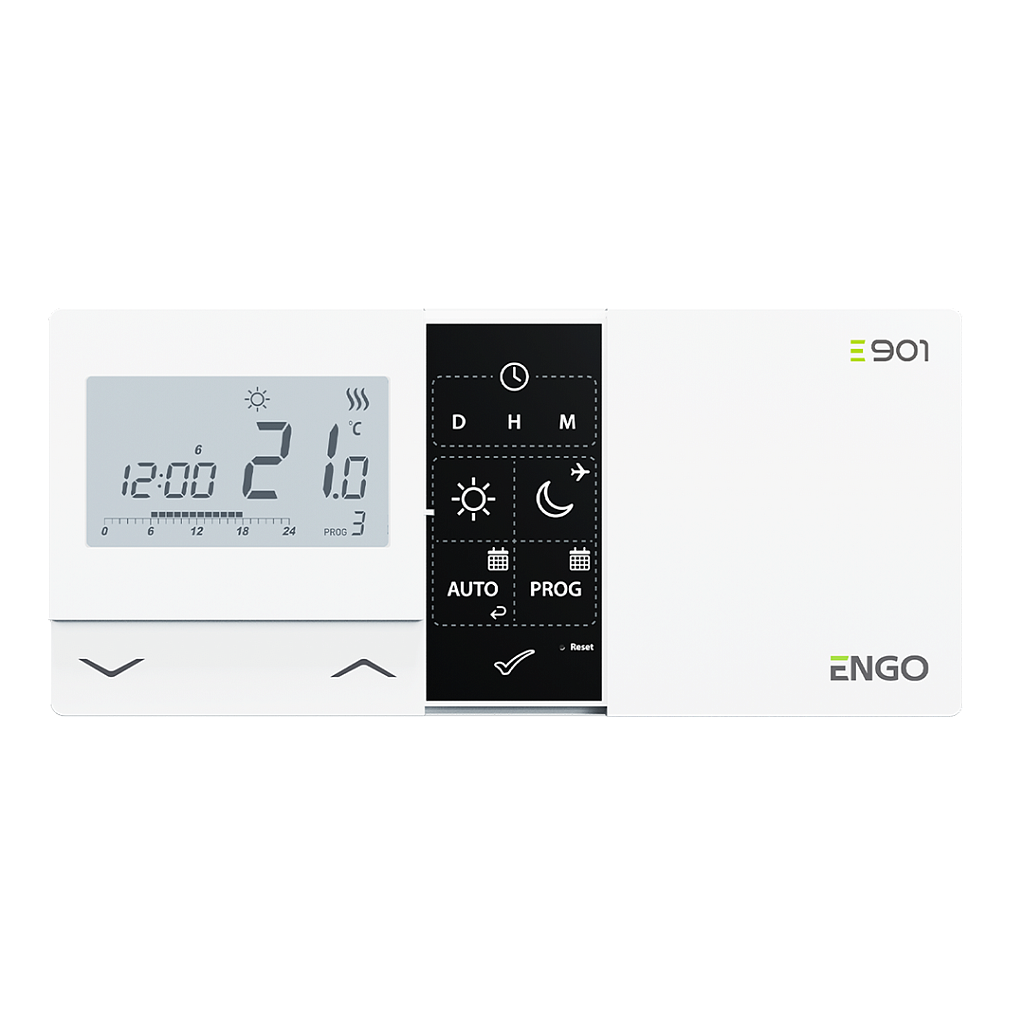 Программируемый проводной Терморегулятор ENGO Controls E901, на батарейках