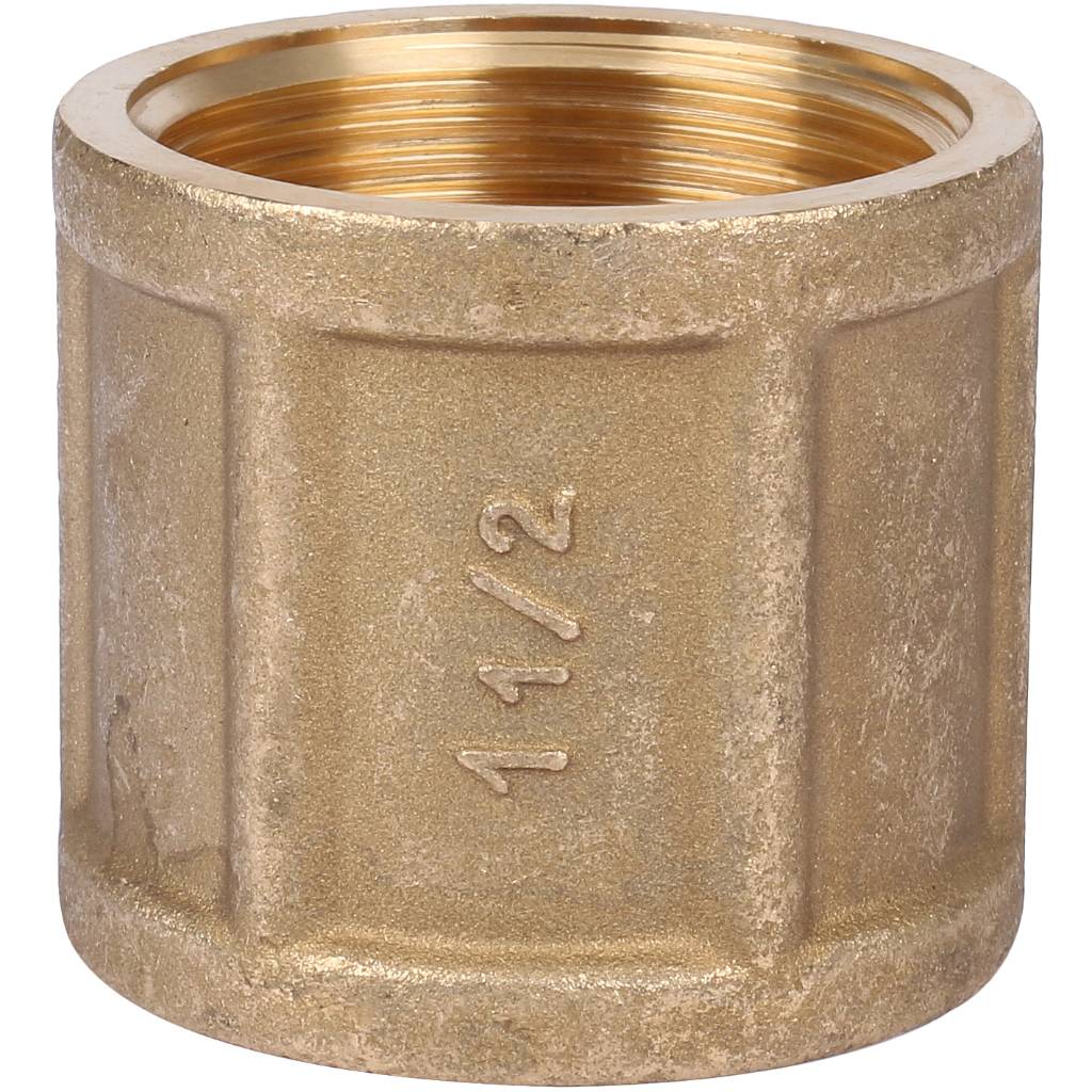 Муфта TIEMME ВВ 1 1/2х1 1/2 для стальных труб резьбовой, 1500131