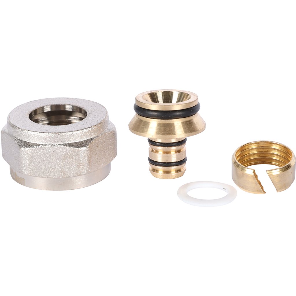 Фитинг компрессионный ROMMER евроконус для труб PEX-AL-PEXc 16х2,6х3/4, RFC-1026-162634