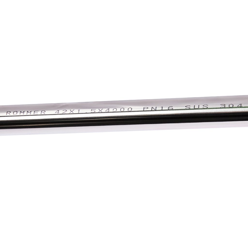 Труба в штангах ROMMER из нержавеющей стали SUS 304, 42х1.5, 4 метра, RSS-0001-000042