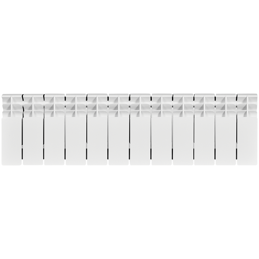 Радиатор биметаллический STOUT TITAN 200 12 секций боковое подключение (белый RAL 9016), SRB-3310-020012