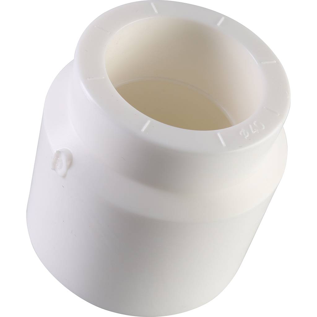 Муфта переходная внутр./наруж. Политэк 63х40 для полипропиленовых труб под сварку (цвет белый)