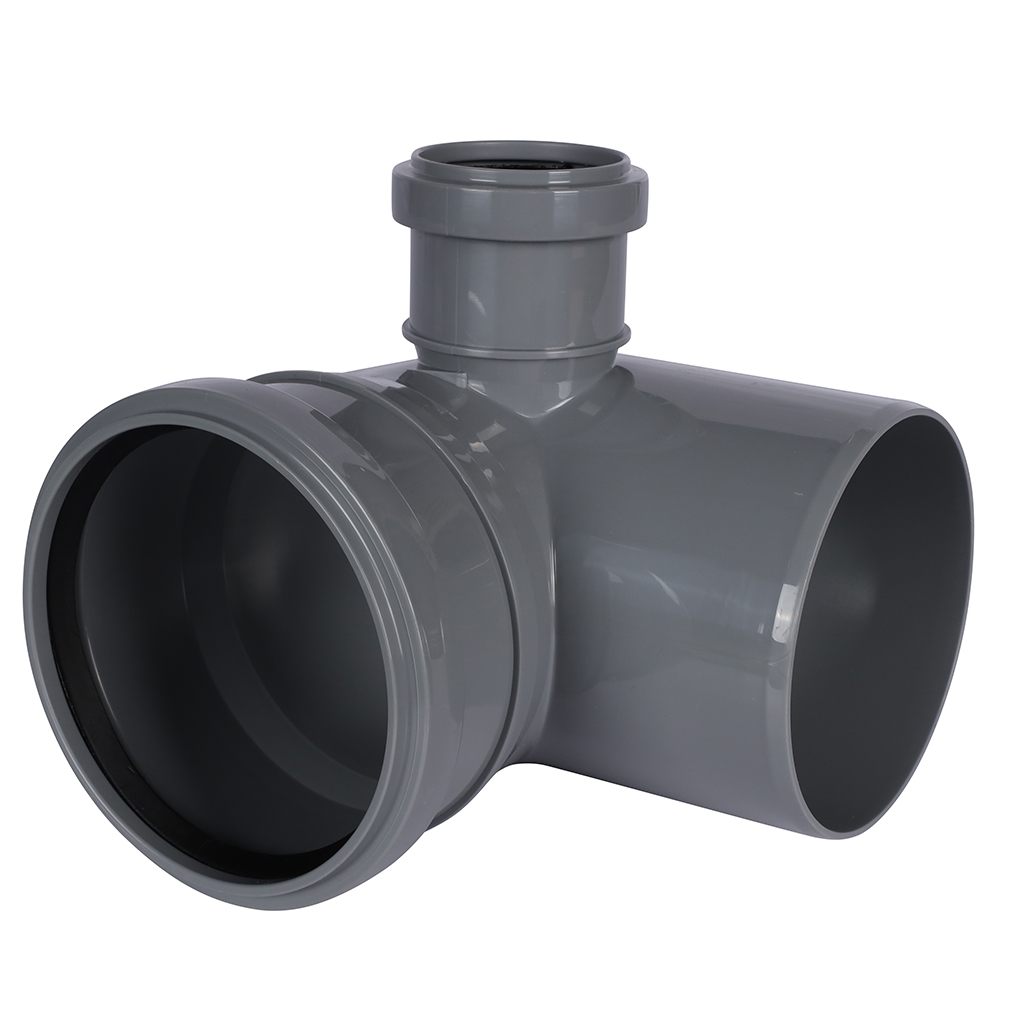 Отвод Политэк 110х90 с выходом 50 правый, 300111050П