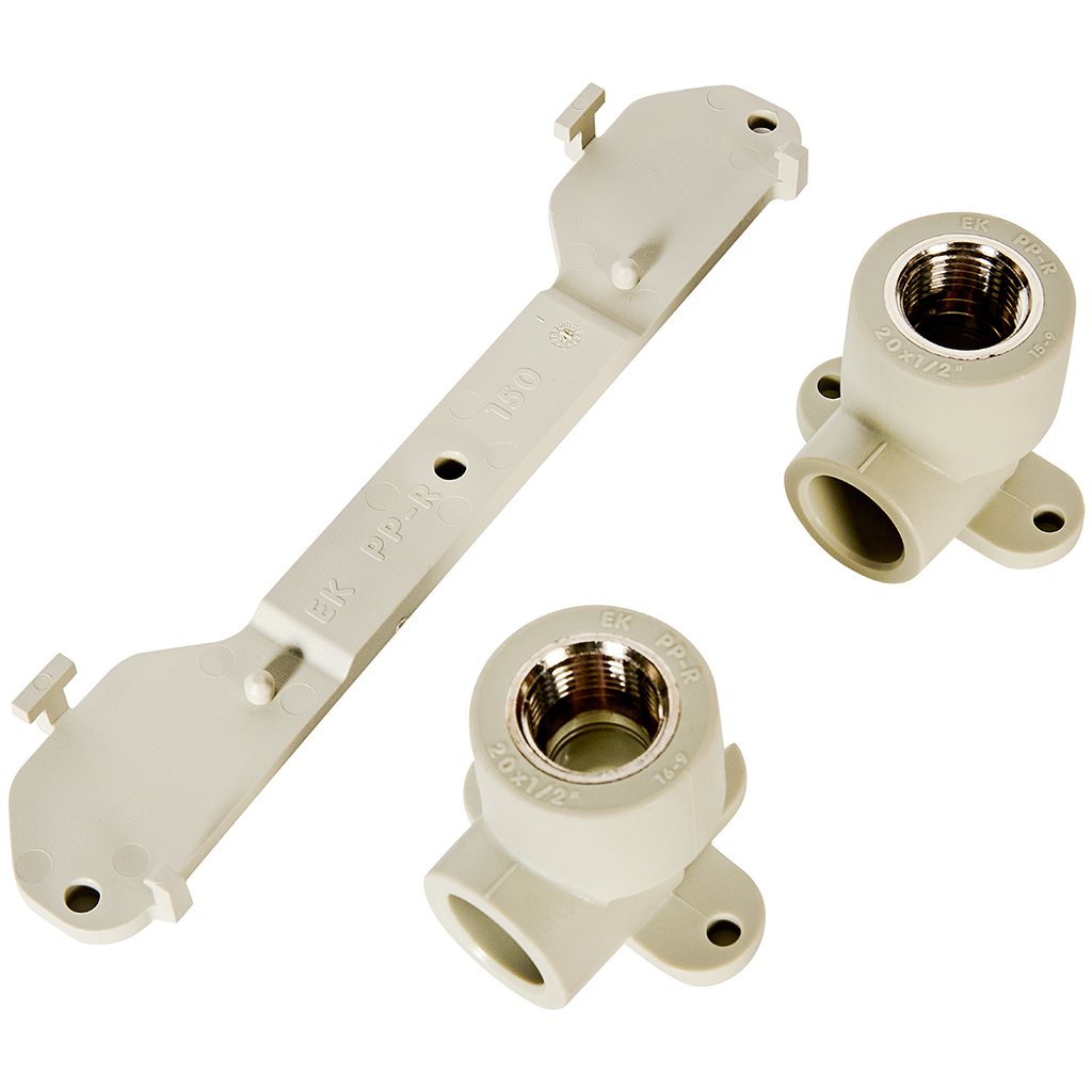 Муфта Ekoplastik ППР с внутр. резьбой и креплением для гипсокартона 20x1/2, SZS02020RCT