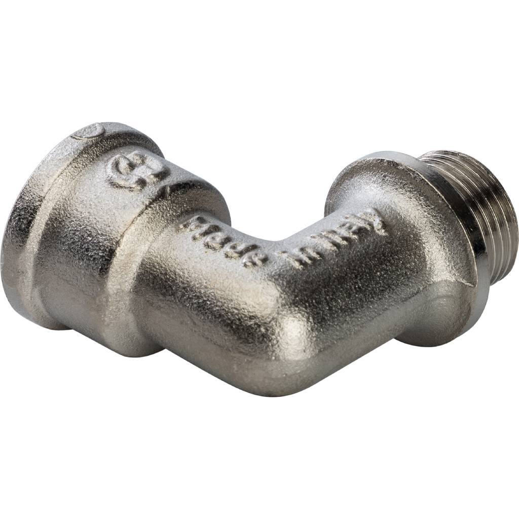 Угольник STOUT с упором НВ никелированный 3/8, SFT-0016-000038