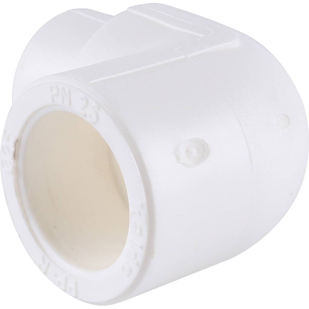 Угольник 90* Kalde d=25 вн\нар (цвет белый)