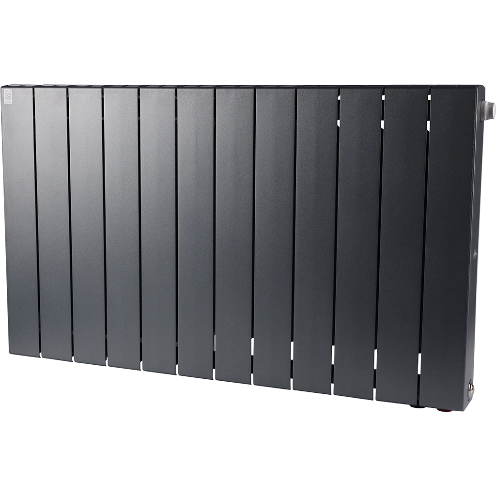 Радиатор биметаллический RIFAR SUPReMO VENTIL 500 SVR 12 секций нижнее правое подключение (Цвет ТИТАН), 4RS50.VR-12-TI