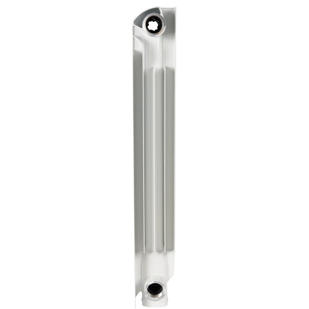 Радиатор алюминиевый STOUT ALPHA 500 6 секций боковое подключение (белый RAL 9016), SRA-2310-050006