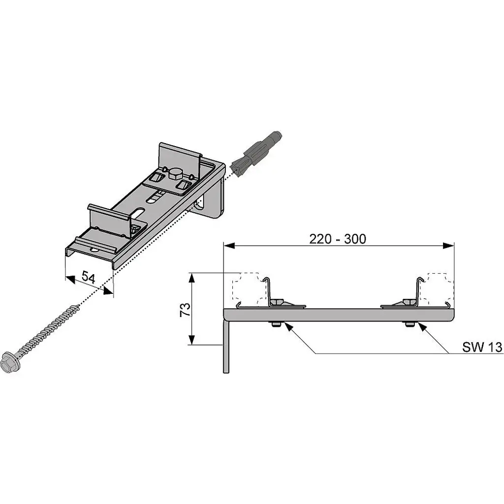 Крепление двойное WALLBOX удлиненное