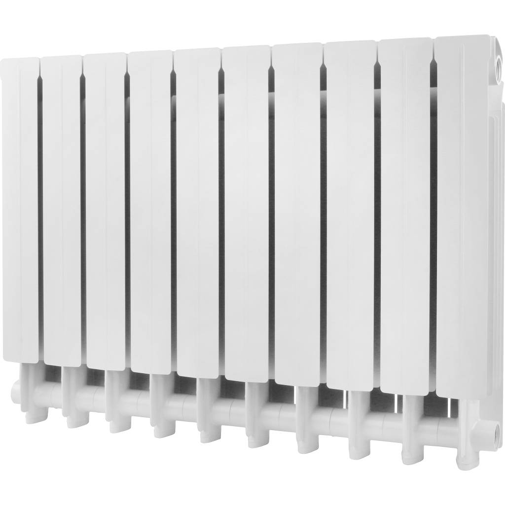 Радиатор алюминиевый Global VOX- R 500 10 секций боковое подключение (белый RAL 9010), VX05001010