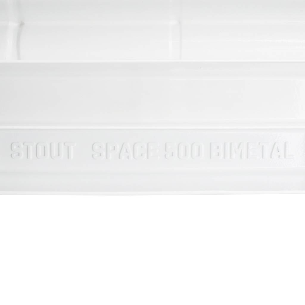 Радиатор биметаллический STOUT Space 500 14 секций боковое подключение RAL9016, SRB-0310-050014