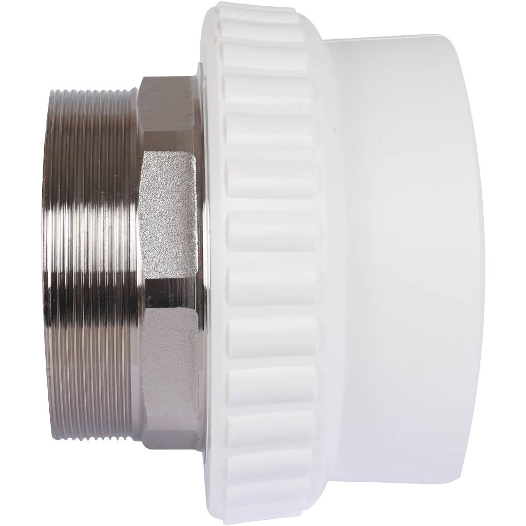 Муфта комбинированная Kalde под шестигранник (наруж. резьба, 110х4 ) для полипропиленовых труб под сварку, 3222-nmo-110406