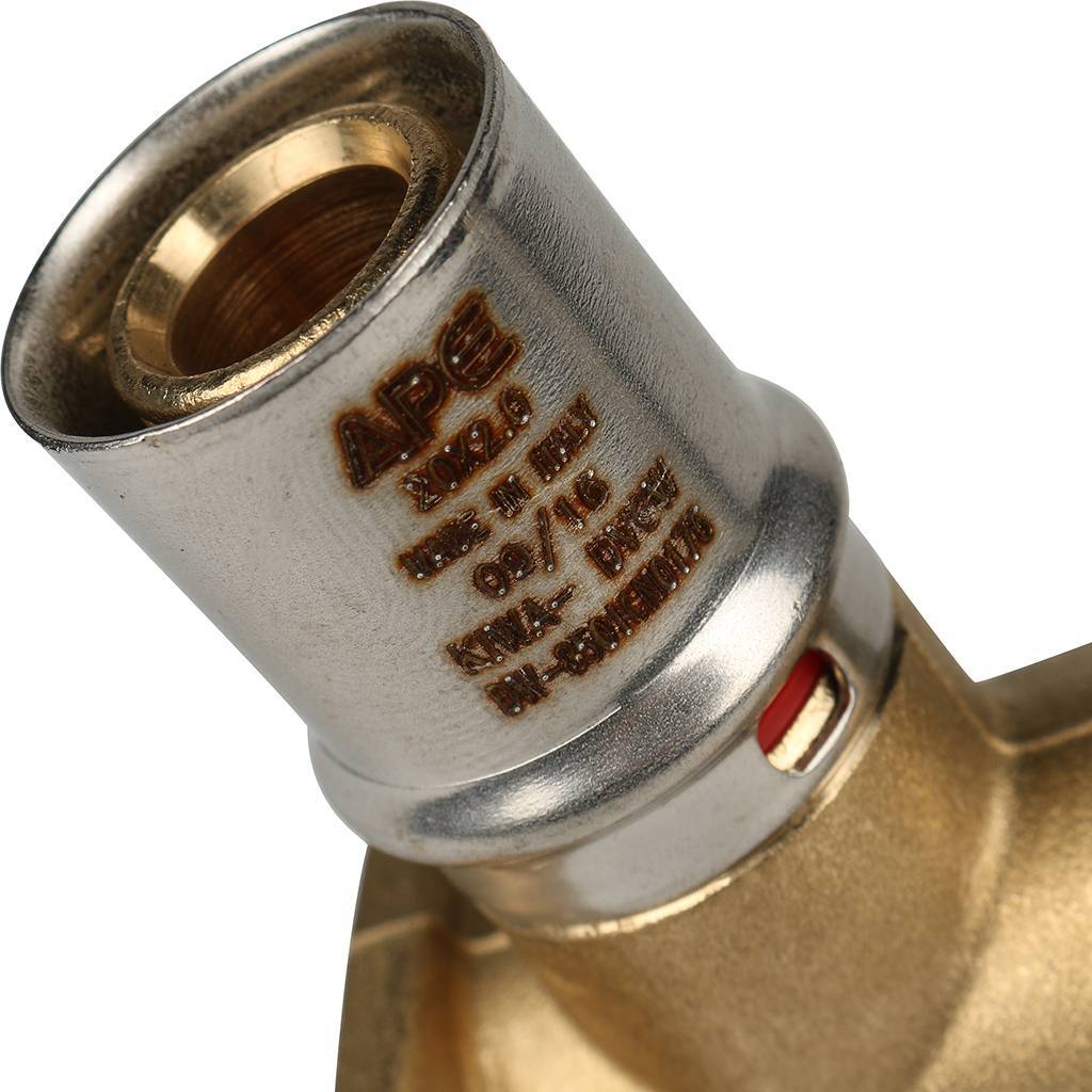 Угольник STOUT настенный с креплением удлинённый 1/2 х20 для металлопластиковых труб прессовой, SFP-0012-001220