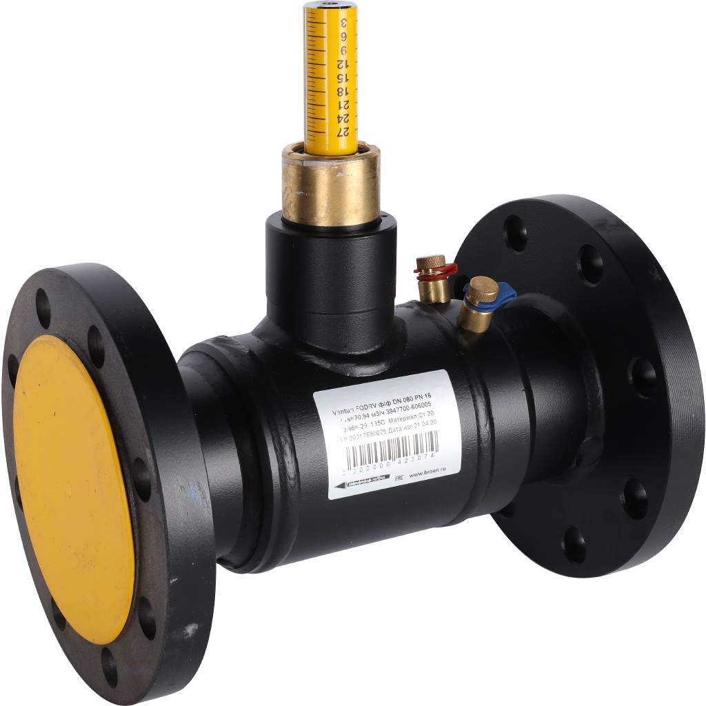 Клапан балансировочный БРОЕН Venturi FODRV DN 080 PN 16 ручной фланцевый в комплекте с рукояткой, 583992