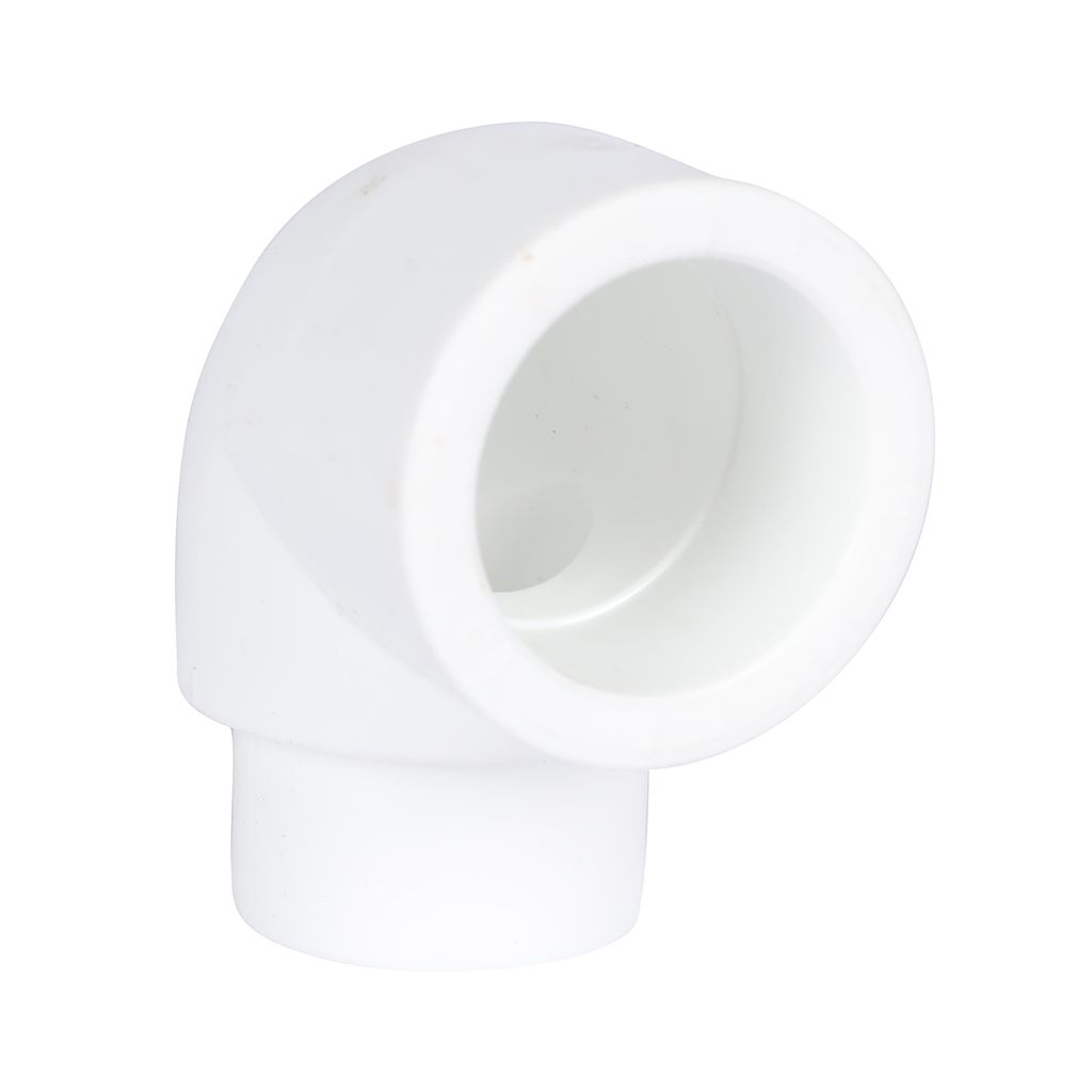 Угольник Политэк d=32 90* внутр./наруж.  для полипропиленовых труб под сварку (цвет белый), 9422003290