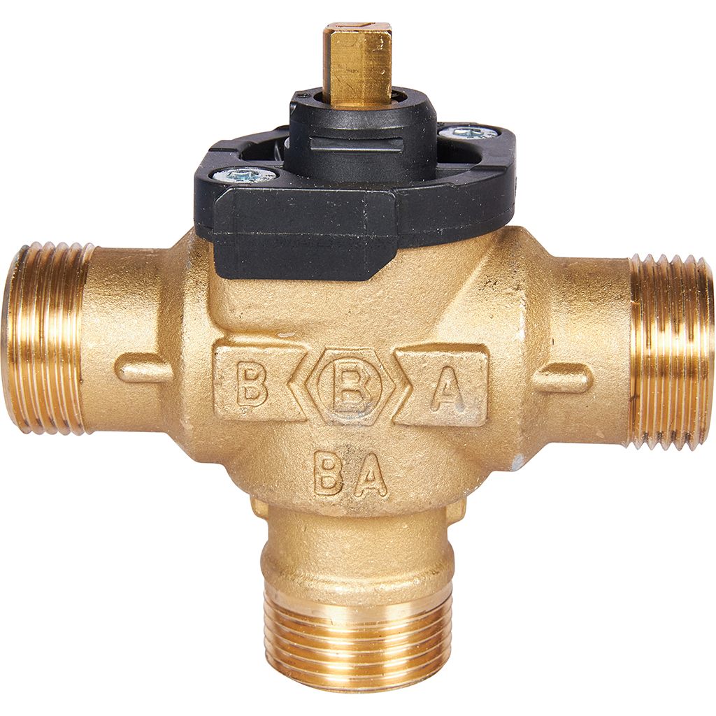 3-Ходовой зональный клапан, сервопривод 230V STOUT с кабелем 1м,, НР 3/4, SVM-0170-300020