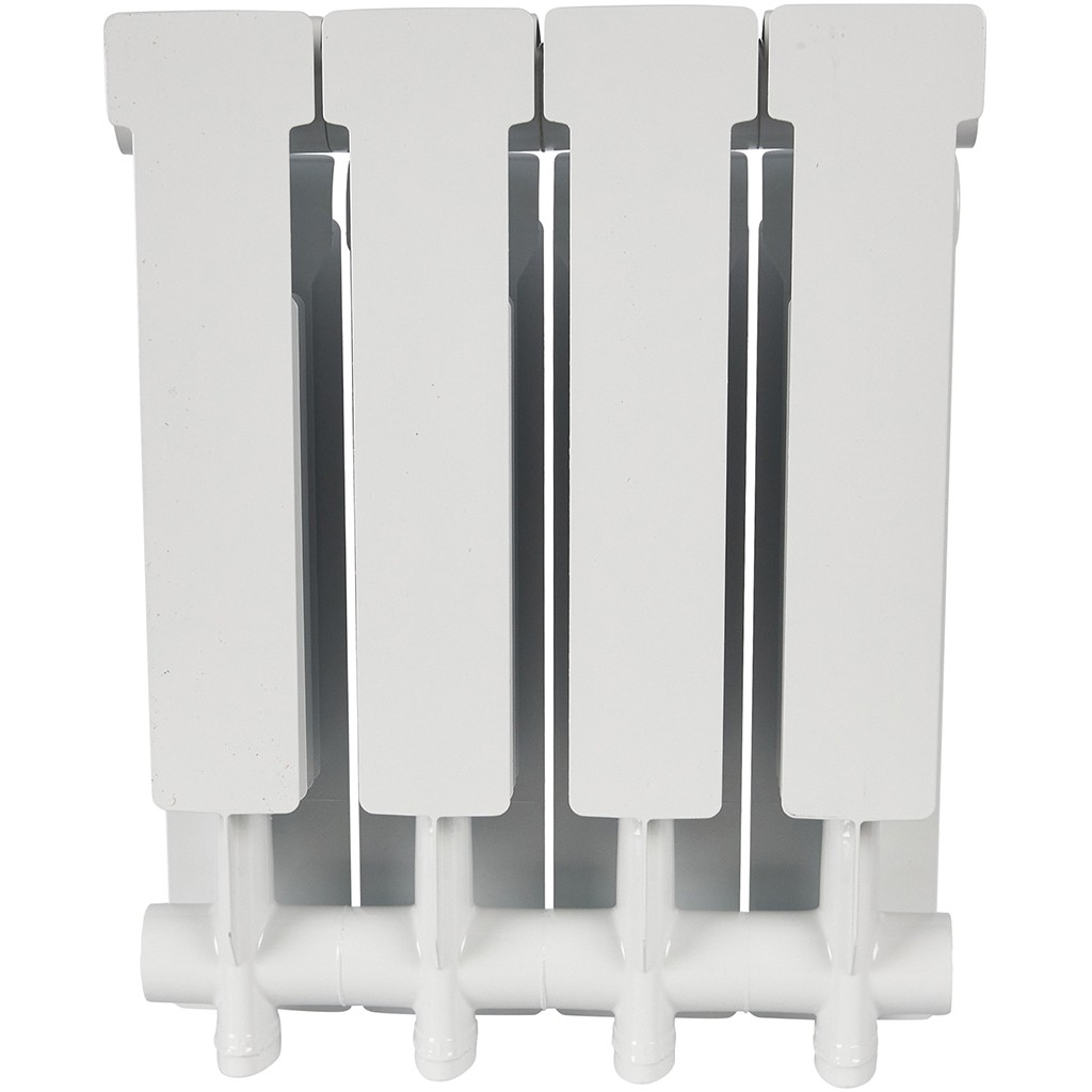 Радиатор алюминиевый STOUT ALPHA 350 4 секций боковое подключение (белый RAL 9016), SRA-2310-035004