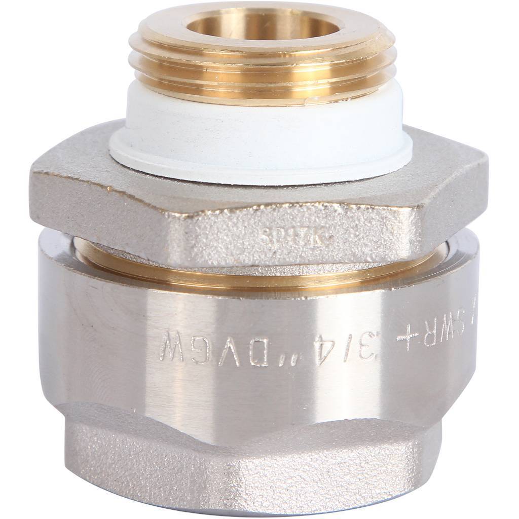 Фитинг Meibes резьбовой латунный Plus для стальных труб 3/4”*3/4” НР, F13080