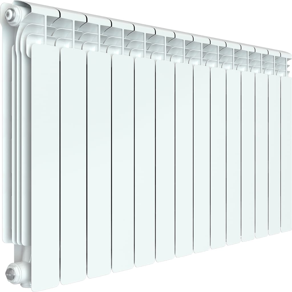 Радиатор алюминиевый RIFAR ALUM VENTIL 500 VR 14 секции нижнее правое подключение (белый RAL 9016), 2RАl50.VR-14