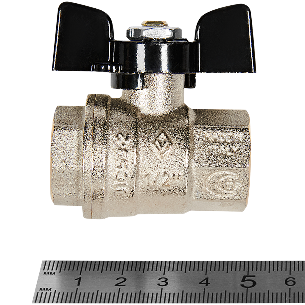 Кран шаровой BUGATTI Oregon (ручка-бабочка) внут-внут резьба 1/2