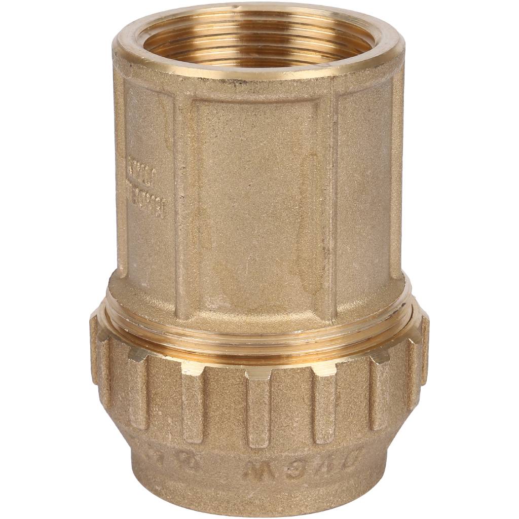 Муфта TIEMME с внутренней резьбой 40х1 1/4 для труб ПНД винтовой, 3400013