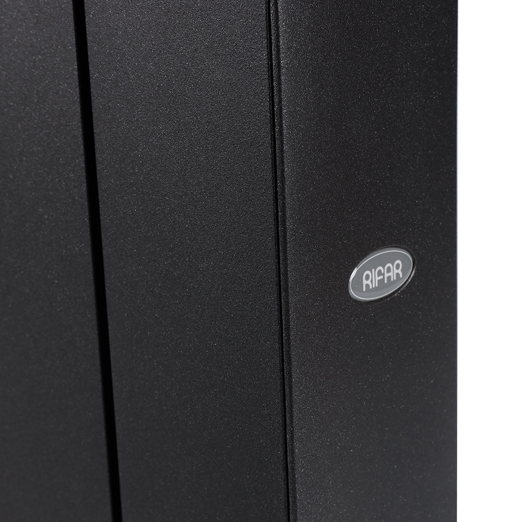 Радиатор биметаллический RIFAR SUPREMO VENTIL 350 SVR 8 секций нижнее правое подключение (Цвет АНТРАЦИТ), 4RS35.VR-8-AN