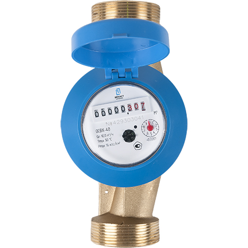 Домовой одноструйный счетчик холодной воды ОСВХ-40, 74-40-01