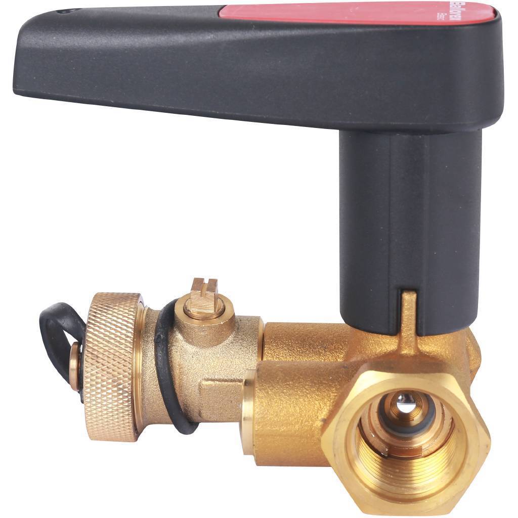 Клапан ручной запорный БРОЕН Basic DN 015 PN 25 с дренажем, 594761