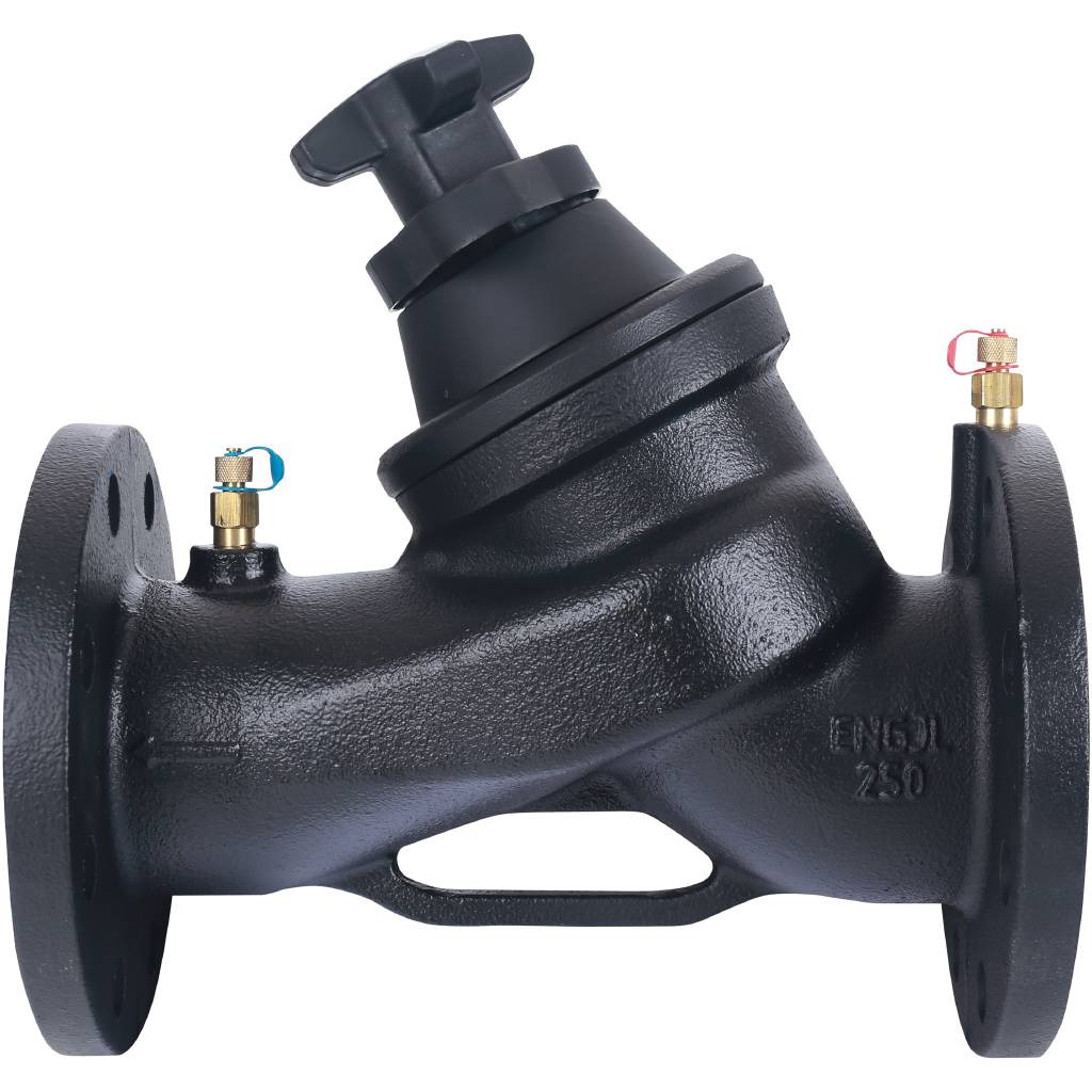 Клапан балансировочный ручной Cimberio CIM 3739В Ду80 чугун  Kvs=103,68 PN16 FF с изм. Ниппелями