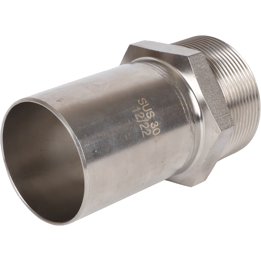 Вставка переходная НПр-НР ROMMER 54х2 из нержавеющей стали прессовой, RSS-0024-000542