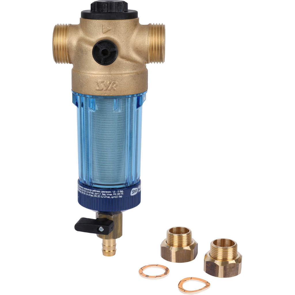 Фильтр с обратной промывкой SYR Ratio FR DN 20 для холодной воды, 5315.20.001