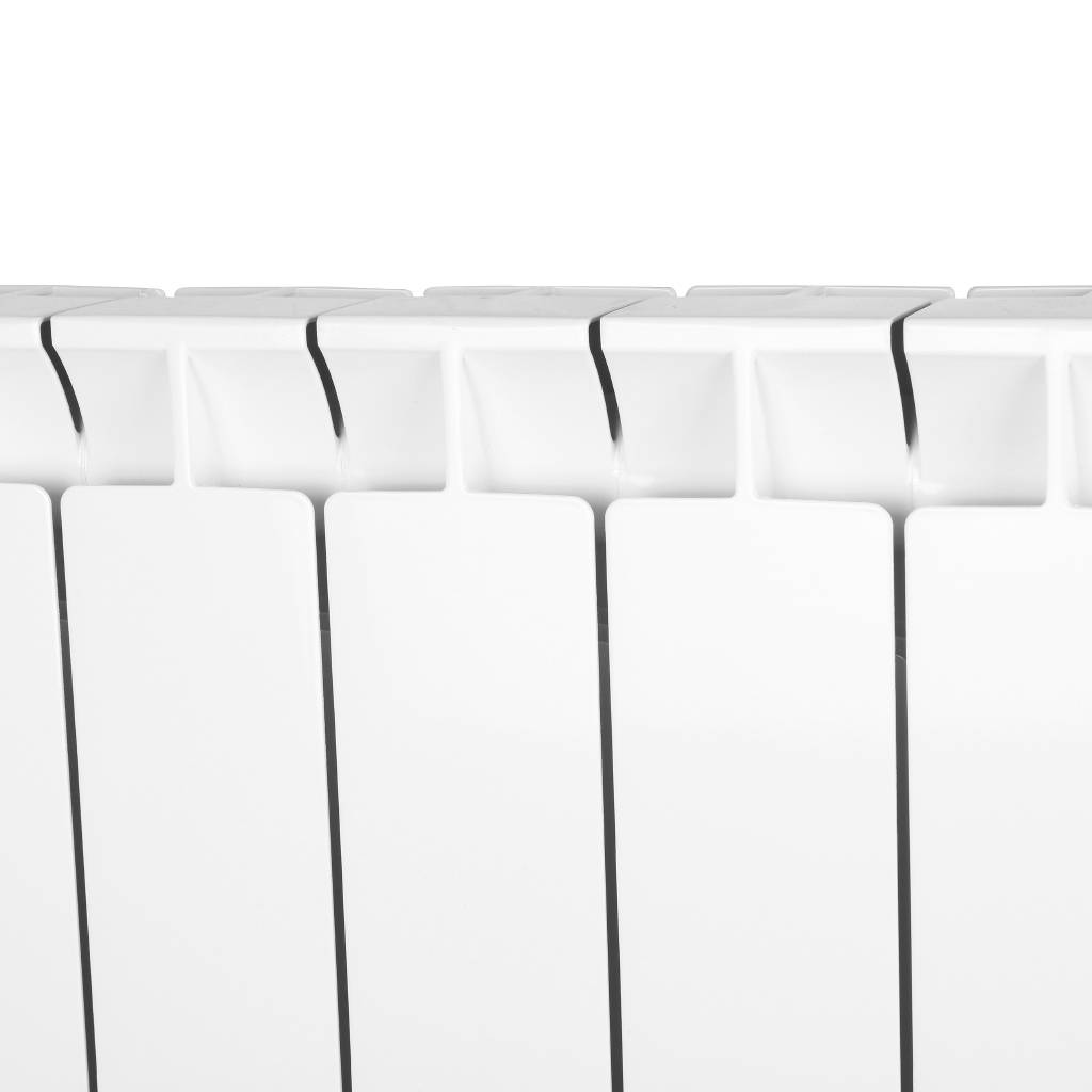 Радиатор биметаллический STOUT STYLE 500 8 секций боковое подключение (белый RAL 9010), SRB-0110-050008