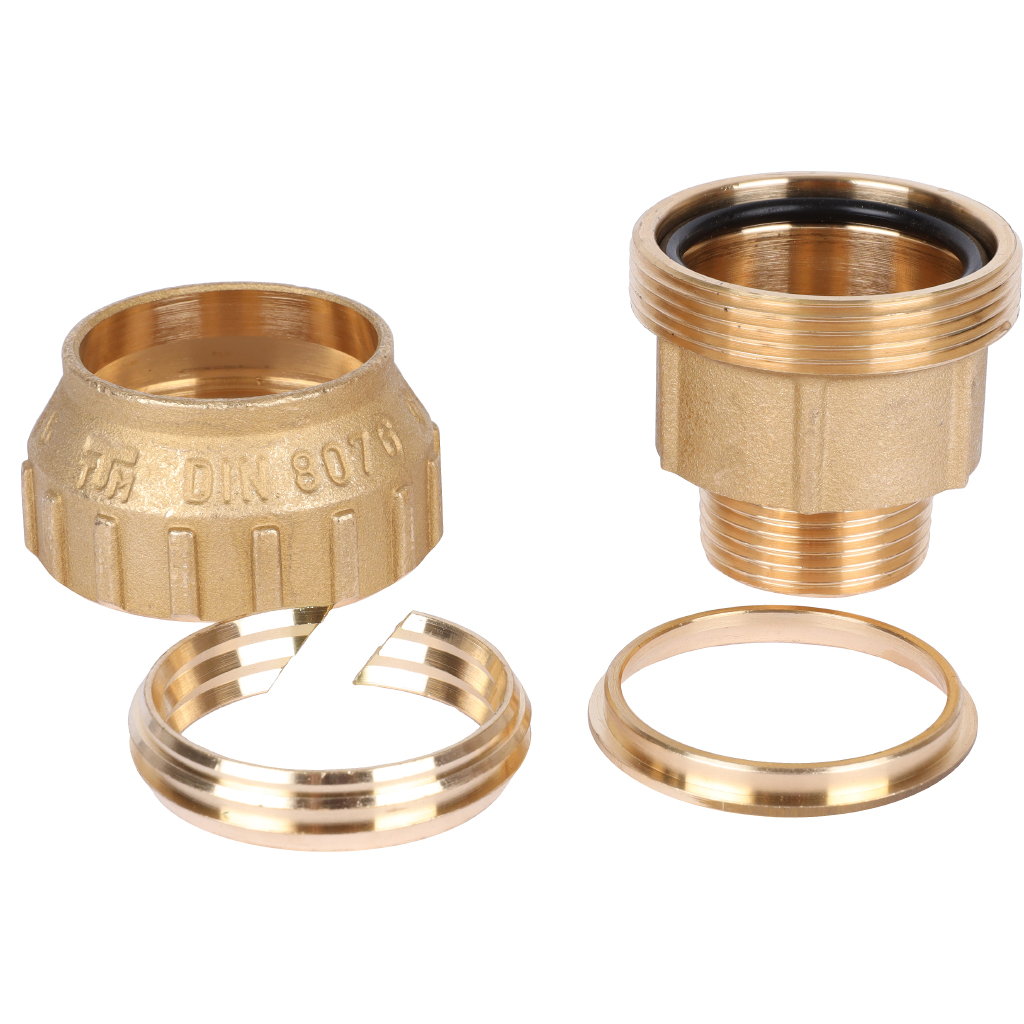 Муфта TIEMME с наружной резьбой 40х1 для труб ПНД винтовой, 3400028