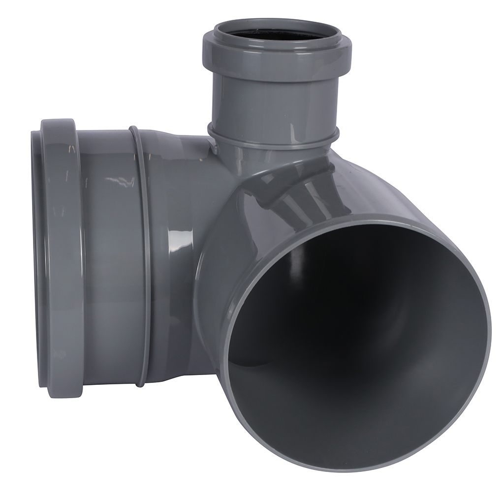 Отвод Политэк 110х90 с выходом 50 правый, 300111050П