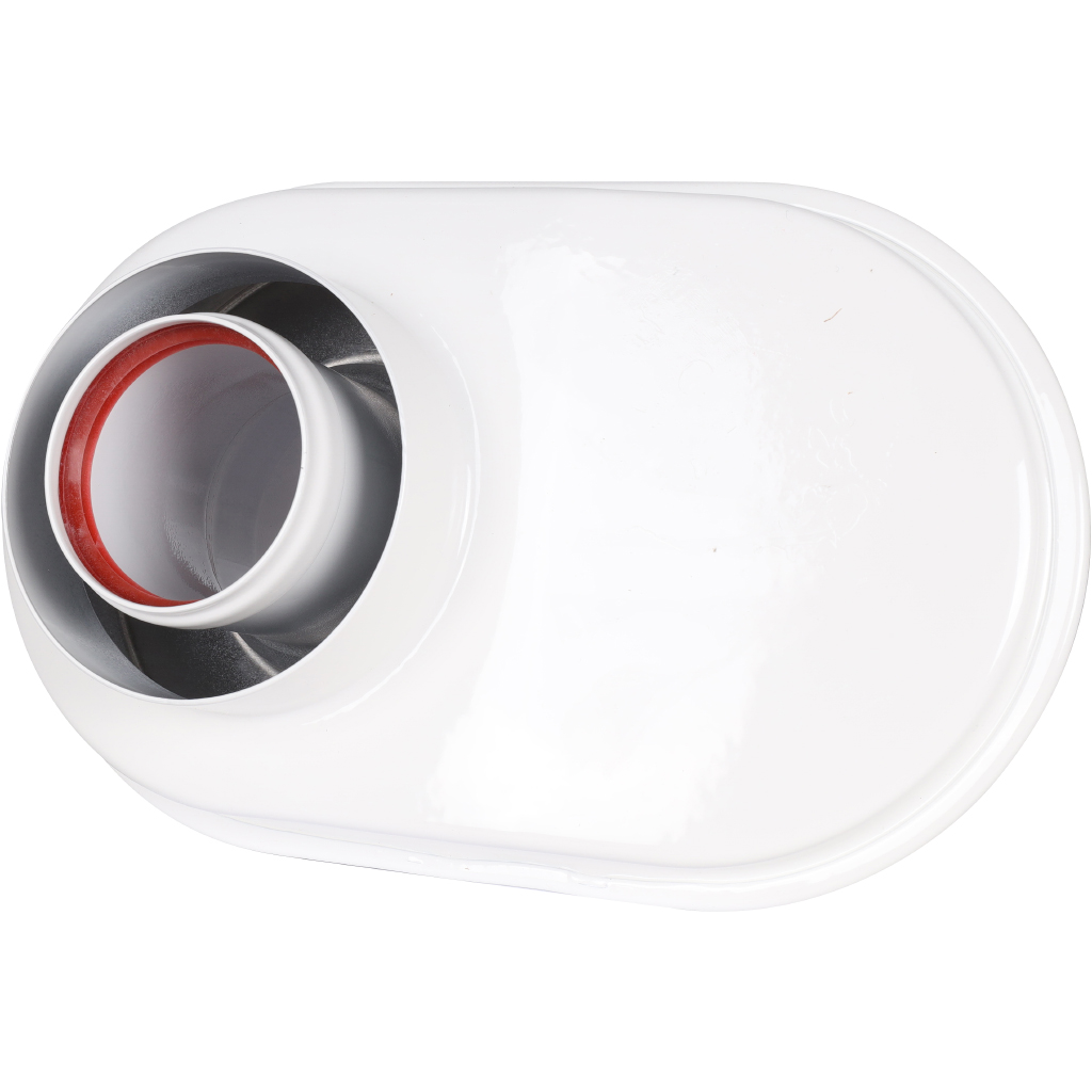 Адаптер моноблочный универсальный традиционный ROMMER переход на двухтрубную систему D80/80 (Литой) (кроме Immergas и Navien Deluxe 75/100), RCA-8080-250002