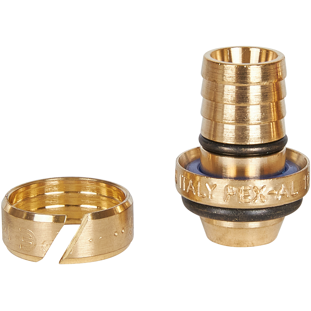 Переходник STOUT с внутренней резьбой 3/4 х16 для металлопластиковых труб винтовой, SFS-0002-003416