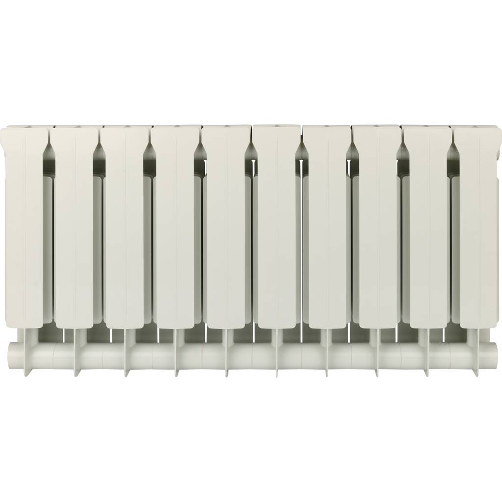 Радиатор биметаллический Global STYLE EXTRA 350 10 секций боковое подключение (белый RAL 9010), STE03501010
