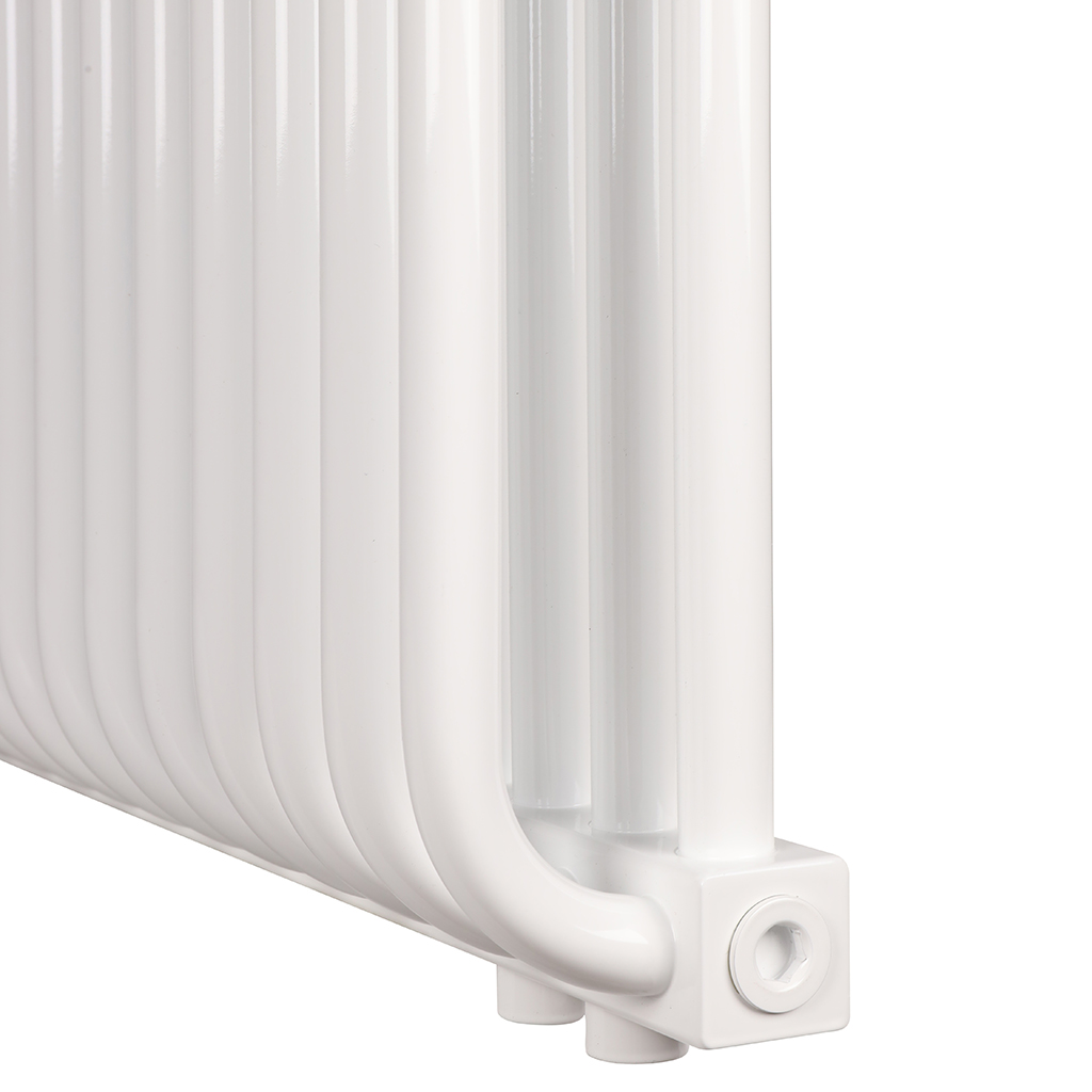 2-х трубчатый радиатор стальной ROMMER RST 2050/28 секций нижнее правое подключение RAL9016, RST-205028-020