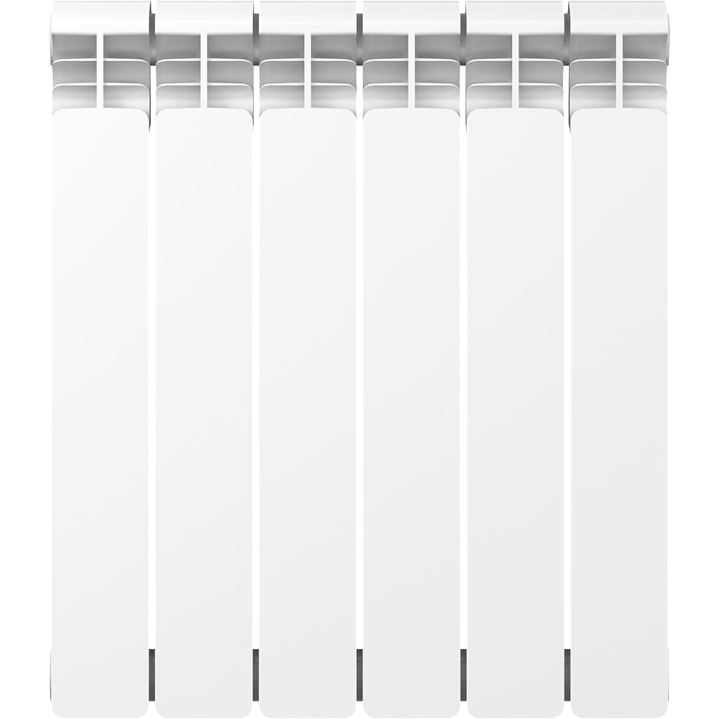 Радиатор алюминиевый RIFAR ALUM 500 6 секции боковое подключение (белый RAL 9016), 2RAl50-6