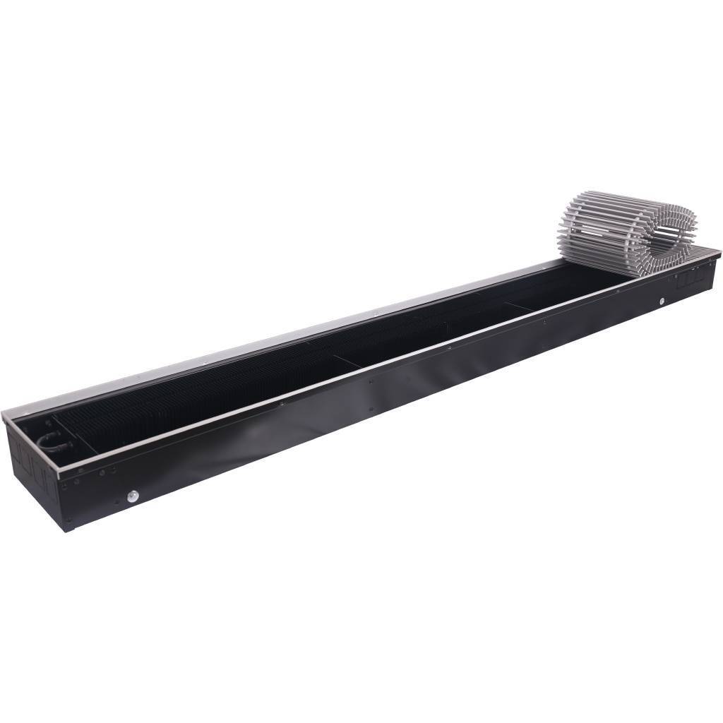 Внутрипольный конвектор STOUT SCN-1100 110х240х1800 (Решётка роликовая) правое подключение, SCN-1100-1124180