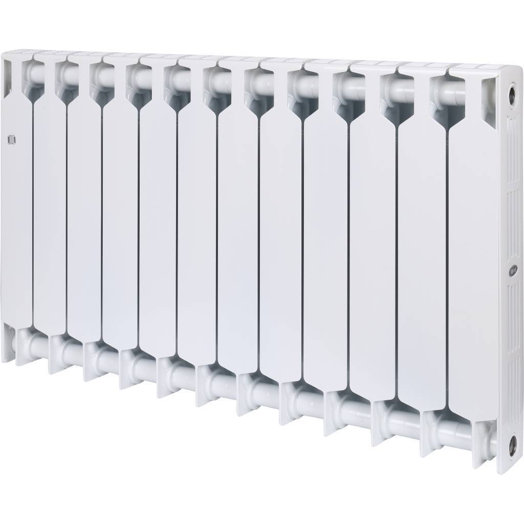 Радиатор биметаллический RIFAR SUPReMO 500 12 секций боковое подключение (белый RAL 9016), 4RS50-12