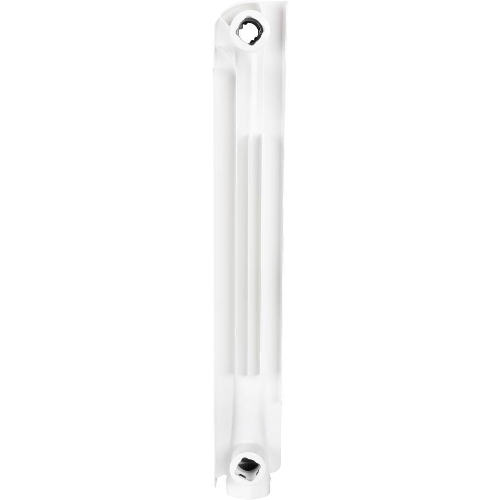 Радиатор алюминиевый STOUT Bravo 500 4 секции нижнее правое подключение (белый RAL 9010), SRA-0120-050004