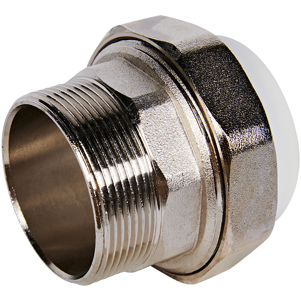 Муфта комбинированная Pro Aqua d=50-2 PP-R разъемная (американка) НР Белая