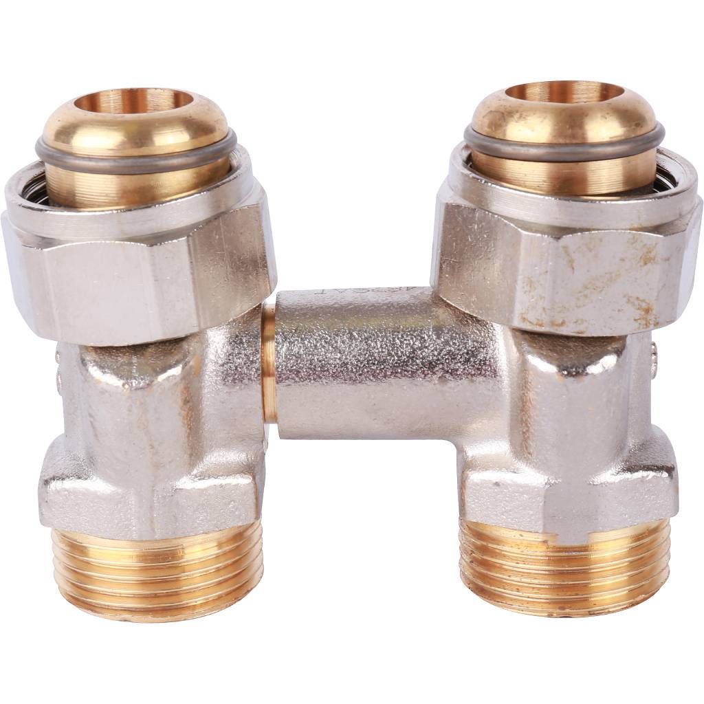 ZB-запорно-присоединительный узел OVENTROP Multiflex V 3/4 НГ x 3/4 НР, из латуни, 1016241