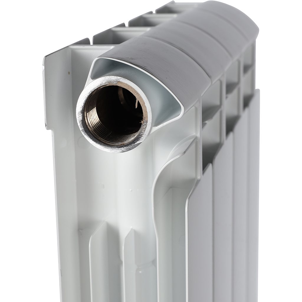 Радиатор биметаллический STOUT ALPHA 500 4 секций боковое подключение (белый RAL 9016), SRB-2310-050004