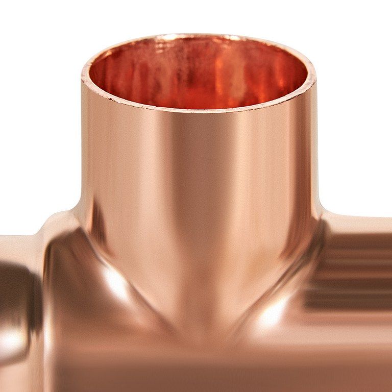 Тройник JINTIAN ВП 28x22x22 из меди под пайку JT-15130282222