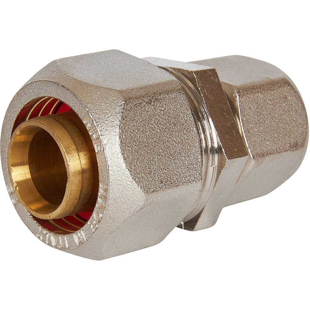 Муфта STOUT соединительная переходная 26x20 для металлопластиковых труб винтовой, SFS-0004-002620